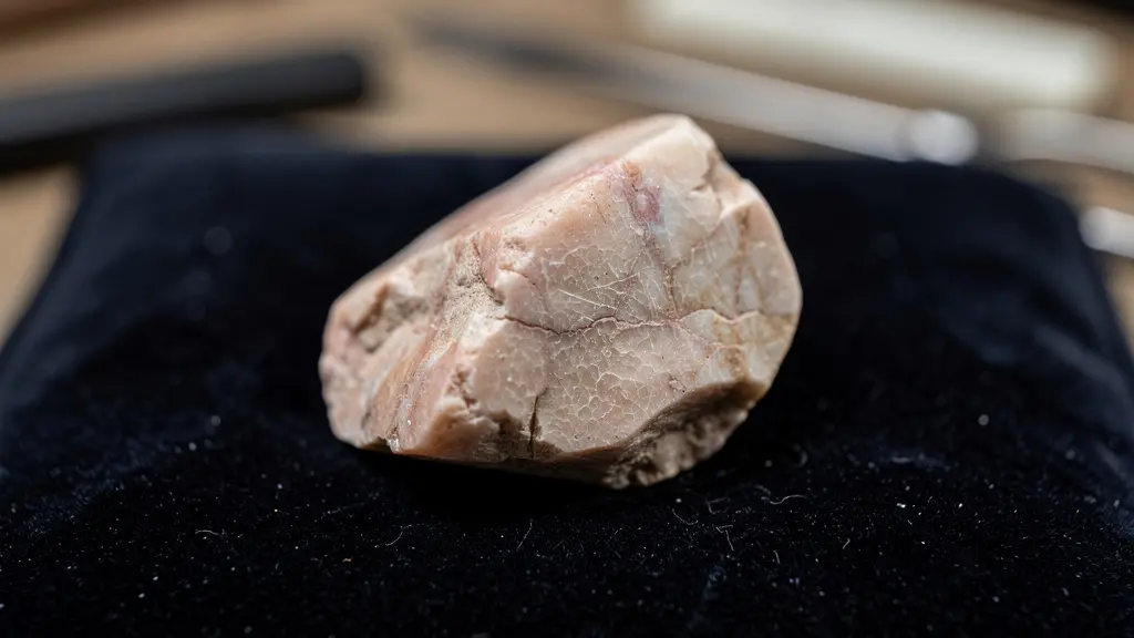 Détails des veinures naturelles d'une gorgone brute pour bijouterie